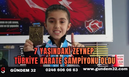 7 Yaşındaki Zeynep Türkiye Karate Şampiyonu Oldu