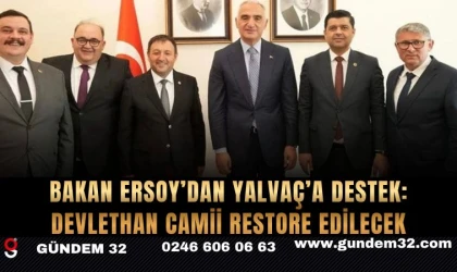 Bakan Ersoy’dan Yalvaç’a Destek: Devlethan Camii Restore Edilecek