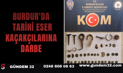 BURDUR'DA TARİHİ ESER KAÇAKÇILARINA DARBE