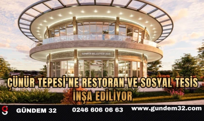 Çünür Tepesi'ne Restoran ve Sosyal Tesis İnşa Ediliyor