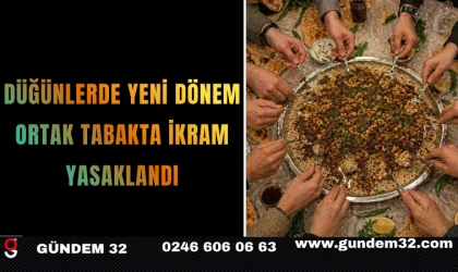 Düğünlerde Yeni Dönem: Ortak Tabakta İkram Yasaklandı