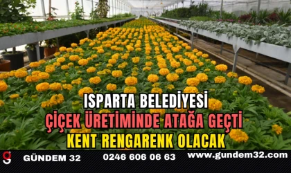 Isparta Belediyesi Çiçek Üretiminde Atağa Geçti: Kent Rengarenk Olacak