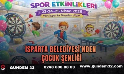 Isparta Belediyesi’nden Çocuk Şenliği