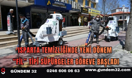 Isparta Temizliğinde Yeni Dönem: “Fil” Tipi Süpürgeler Göreve Başladı