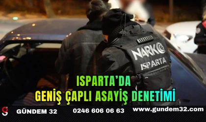 Isparta’da Geniş Çaplı Asayiş Denetimi