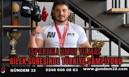 Ispartalı Umut Yılmaz Bilek Güreşinde Türkiye Şampiyonu Oldu
