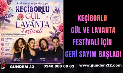 Keçiborlu Gül ve Lavanta Festivali İçin Geri Sayım Başladı