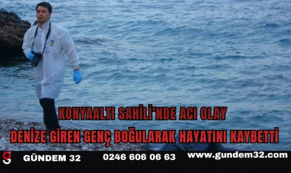 Konyaaltı Sahili’nde Acı Olay: Denize Giren Genç Boğularak Hayatını Kaybetti
