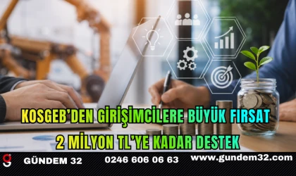 KOSGEB’den Girişimcilere Büyük Fırsat: 2 Milyon TL’ye Kadar Destek
