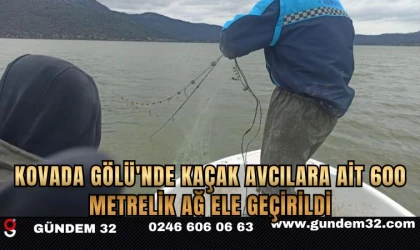 Kovada Gölü'nde Kaçak Avcılara Ait 600 Metrelik Ağ Ele Geçirildi
