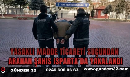 Yasaklı Madde Ticareti Suçundan Aranan Şahıs Isparta’da Yakalandı