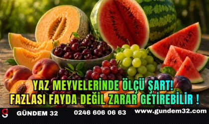 Yaz Meyvelerinde Ölçü Şart! Fazlası Fayda Değil Zarar Getirebilir !