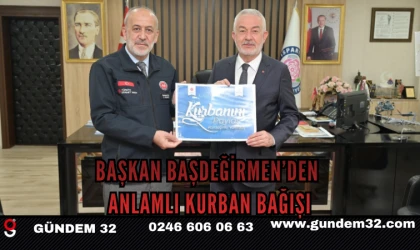 Başkan Başdeğirmen’den Anlamlı Kurban Bağışı
