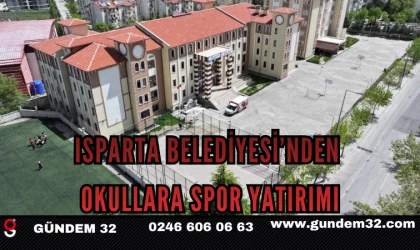Isparta Belediyesi’nden Okullara Spor Yatırımı
