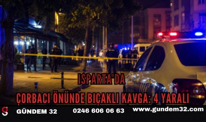 Isparta’da Çorbacı Önünde Bıçaklı Kavga: 4 Yaralı