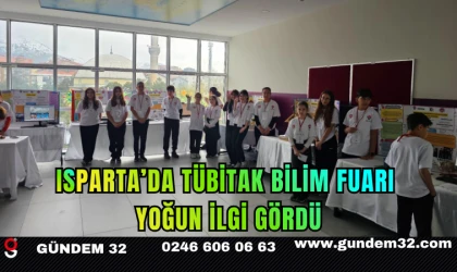 Isparta’da TÜBİTAK Bilim Fuarı Yoğun İlgi Gördü