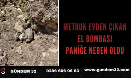 Metruk Evden Çıkan El Bombası Paniğe Neden Oldu