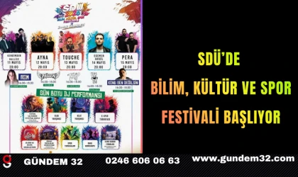 SDÜ’de Bilim, Kültür ve Spor Festivali Başlıyor