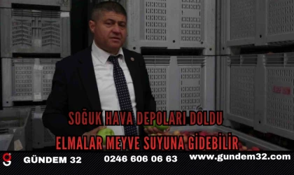 Soğuk Hava Depoları Doldu: Elmalar Meyve Suyuna Gidebilir