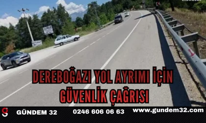 DEREBOĞAZI YOL AYRIMI İÇİN GÜVENLİK ÇAĞRISI