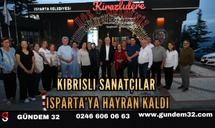 Kıbrıslı Sanatçılar Isparta’ya Hayran Kaldı