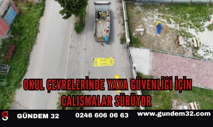 Okul Çevrelerinde Yaya Güvenliği İçin Çalışmalar Sürüyor