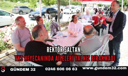 Rektör Saltan, YKS Heyecanına Ortak Oldu