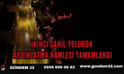 İkinci Sahil Yolunda Aydınlatma Hamlesi Tamamlandı