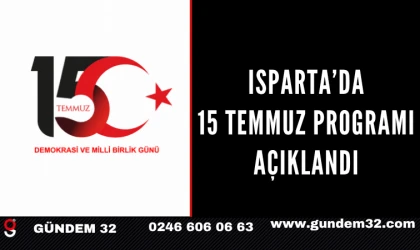 Isparta’da 15 Temmuz Programı Açıklandı