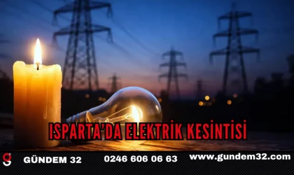 Isparta’da elektrik kesintisi