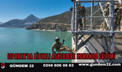 Isparta’da Libyalı Askerlere Komando Eğitimi