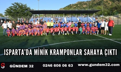 Isparta’da Minik Kramponlar Sahaya Çıktı
