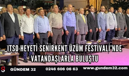 ITSO Heyeti Senirkent Üzüm Festivali’nde Vatandaşlarla Buluştu