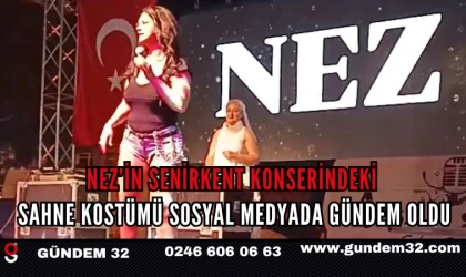 Nez’in Senirkent Konserindeki Sahne Kostümü Sosyal Medyada Gündem Oldu