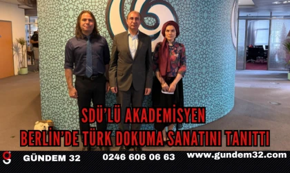 SDÜ’lü Akademisyen Berlin’de Türk Dokuma Sanatını Tanıttı