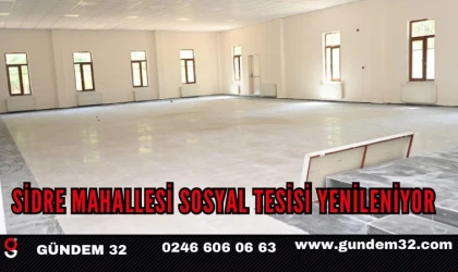 Sidre Mahallesi Sosyal Tesisi Yenileniyor
