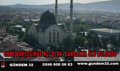 Cami bahçesinde acı olay: Çardakta ölü bulundu