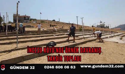 İncesu Köyü’nde Örnek Davranış takdir topladı