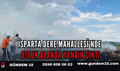 Isparta Dere Mahallesi’nde Otluk Alanda Yangın Çıktı