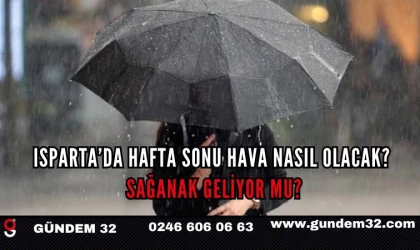 Isparta’da Hafta Sonu Hava Nasıl Olacak?