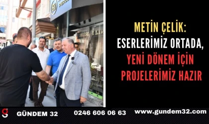 Metin Çelik: Eserlerimiz Ortada, Yeni Dönem İçin Projelerimiz Hazır