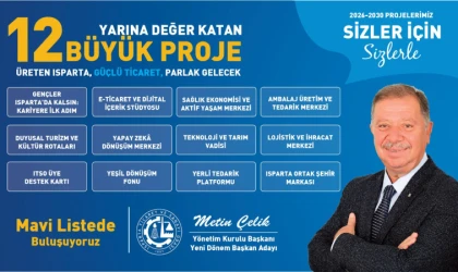 Metin Çelik’ten Isparta’nın Geleceğine 12 Büyük Proje