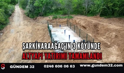 Şarkikaraağaç’ın 3 Köyünde Altyapı Yatırımı Tamamlandı