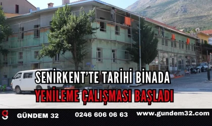 Senirkent’te Tarihi Yapıya Yenileme Dokunuşu