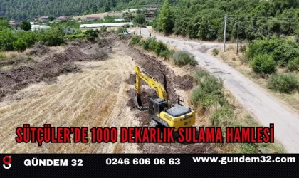 Sütçüler’de 1000 Dekarlık Sulama Hamlesi