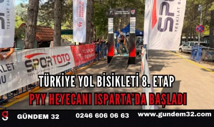 Türkiye Yol Bisikleti 8. Etap Yarışları Isparta'da Başladı
