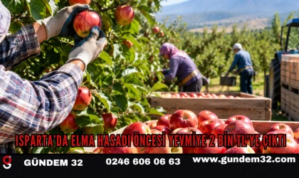 Isparta’da Elma Hasadı Öncesi Yevmiye 2 Bin TL’ye Çıktı
