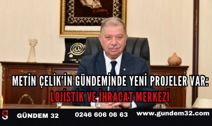 Metin Çelik’in gündeminde yeni projeler var: Lojistik ve İhracat Merkezi