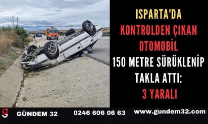 alvaç’ta Otomobil 150 Metre Sürüklendi: 3 Yaralı