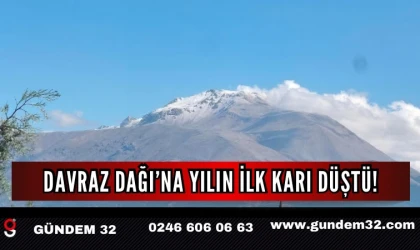 Davraz Dağı’na İlk Kar Düştü!